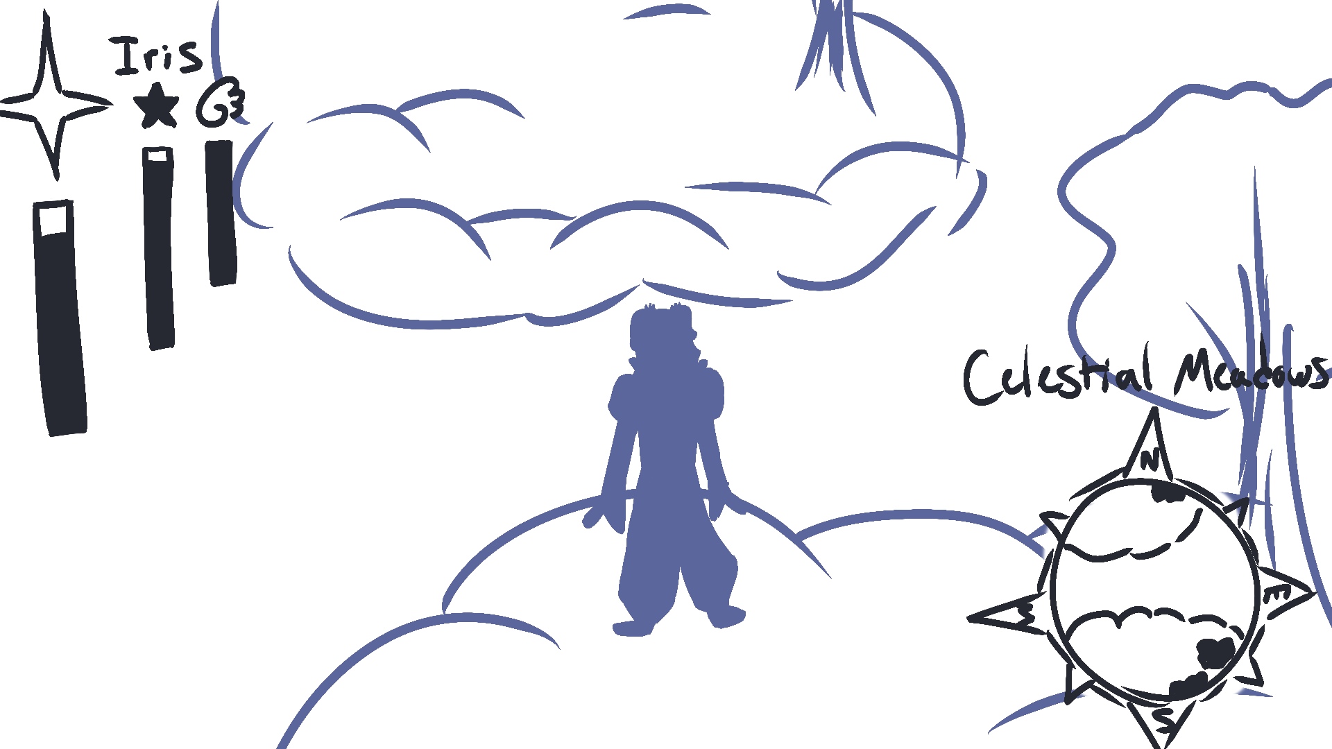 concept art of the overworld UI